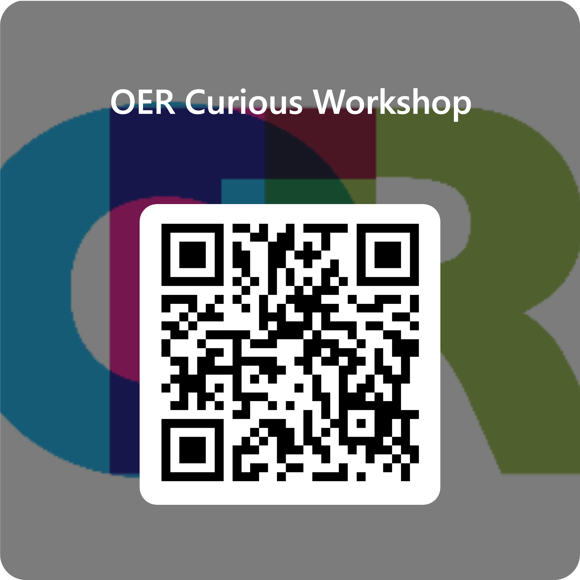 OER Curious Workshop QR code