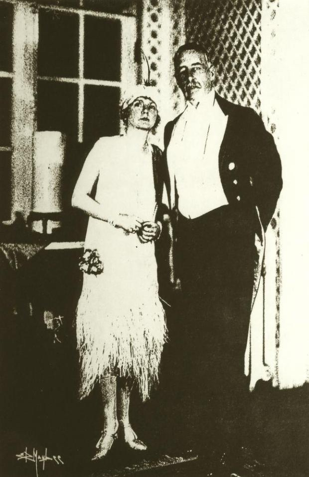 Virginia Baldwin (born Ella Virginia Hobart) and Charles Baldwin 1920s