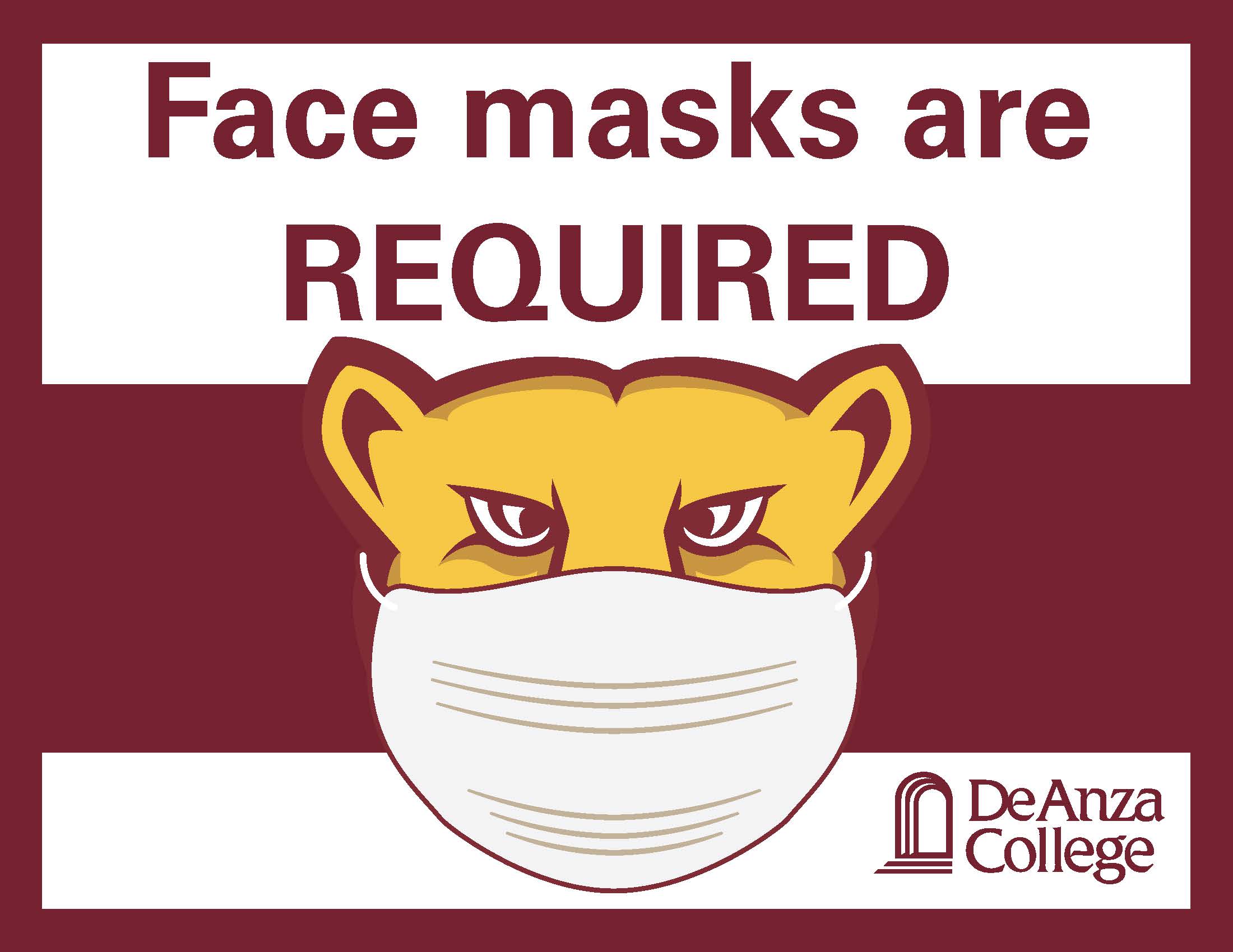 Face Masks Are Required (mountain lion)