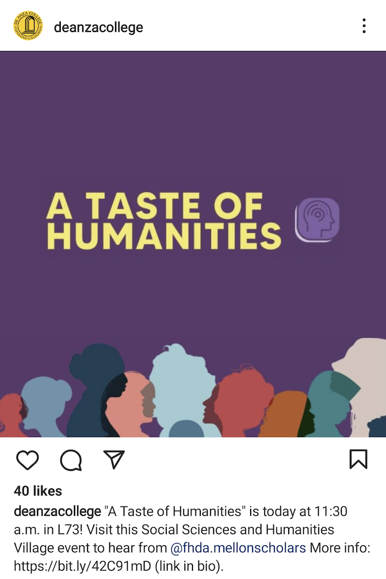 Taste of Humanities post
