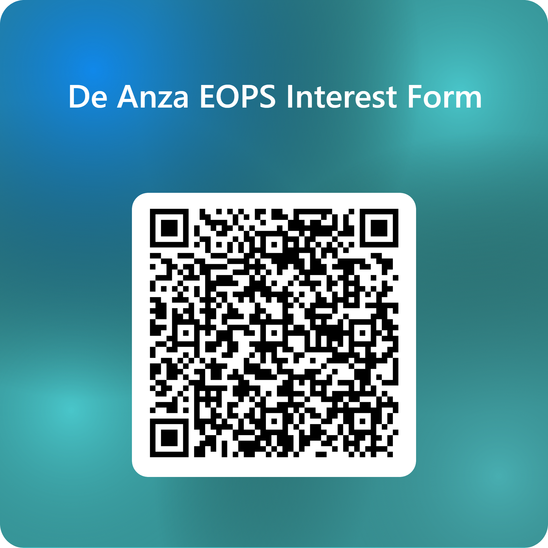 QR Code Interest Form
