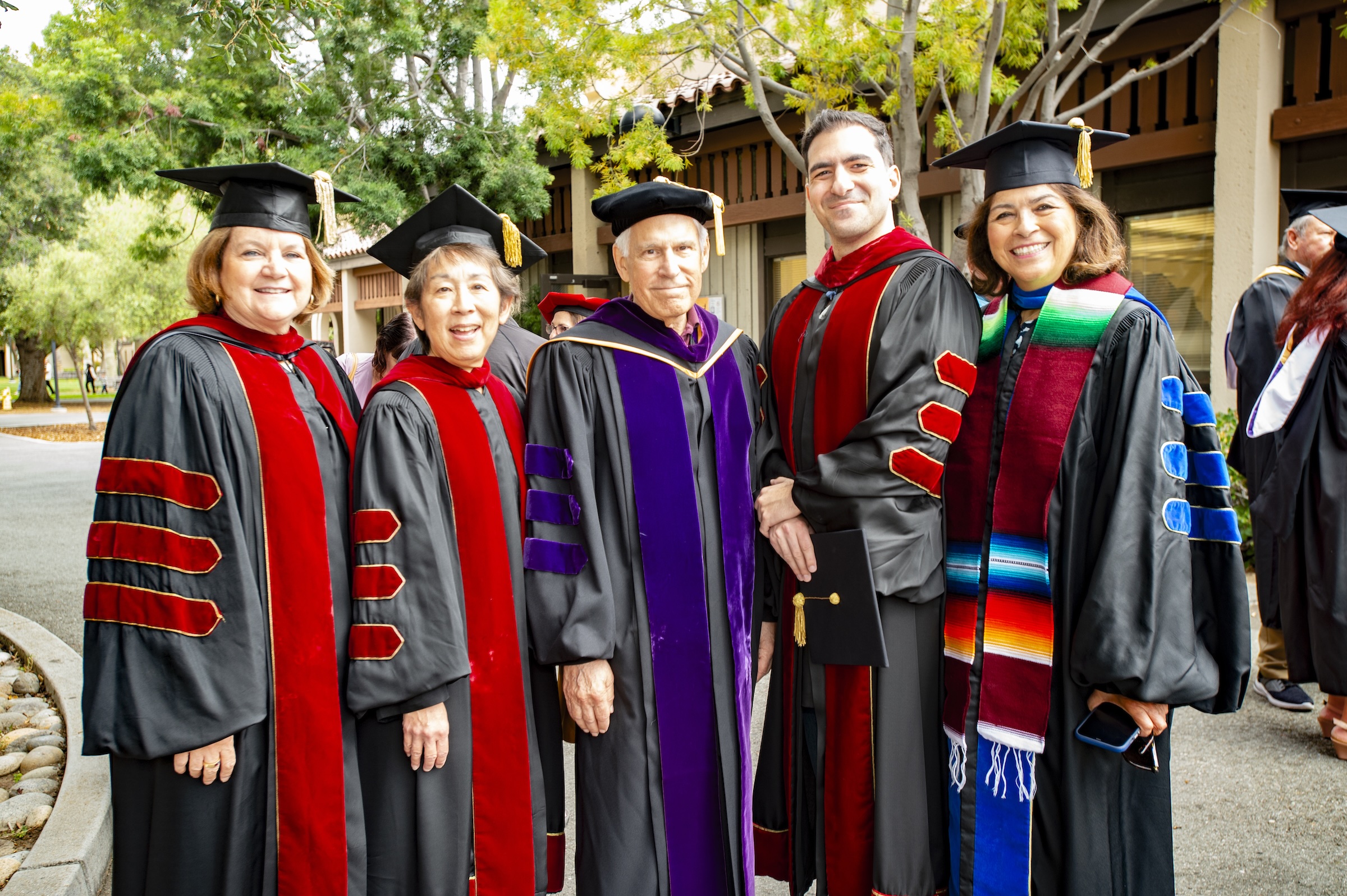 Faculty in regalia