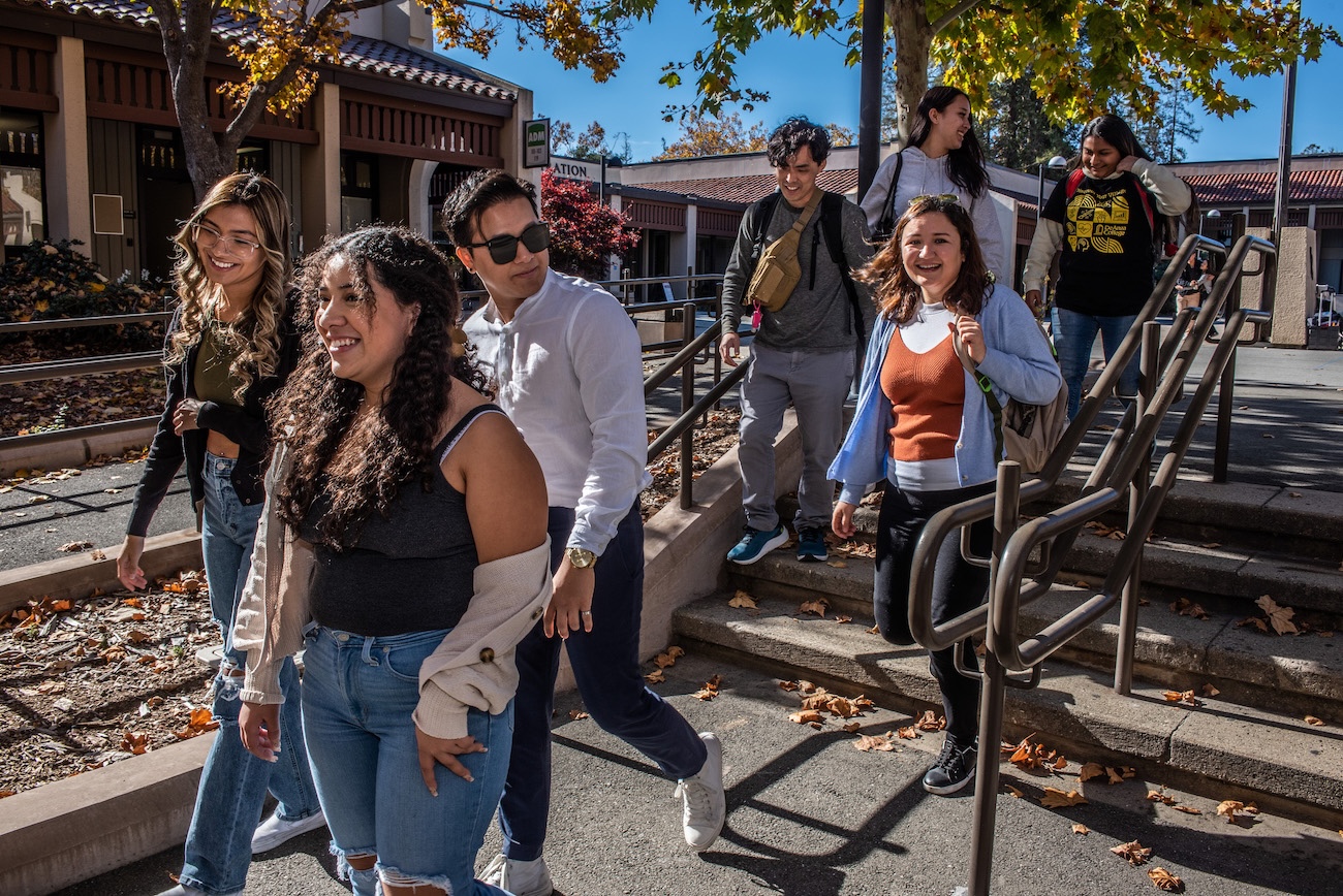 Students on campus
