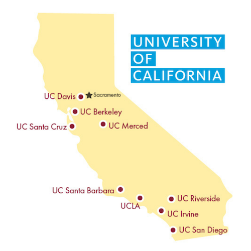 UC campus map